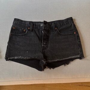 Levi's Black Jean Shorts for Women